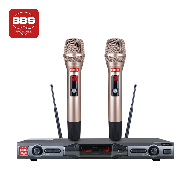 BBS U-222D wireless microphone major teaching Dedicated show Microphone stage host KTV Family karaoke