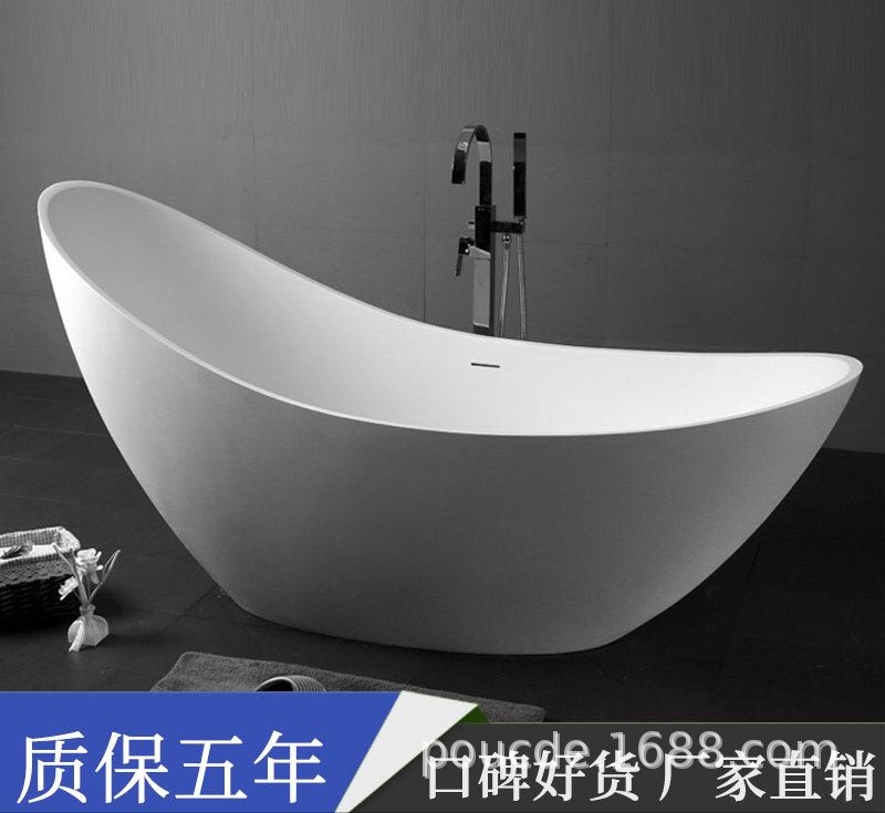 工程定制人造石浴缸亚克力酒店老人开门公寓