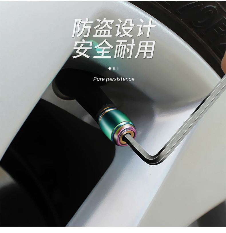 2022 new car valve core cap universal anti-theft tire anti-deflation decoration modified car valve cap
