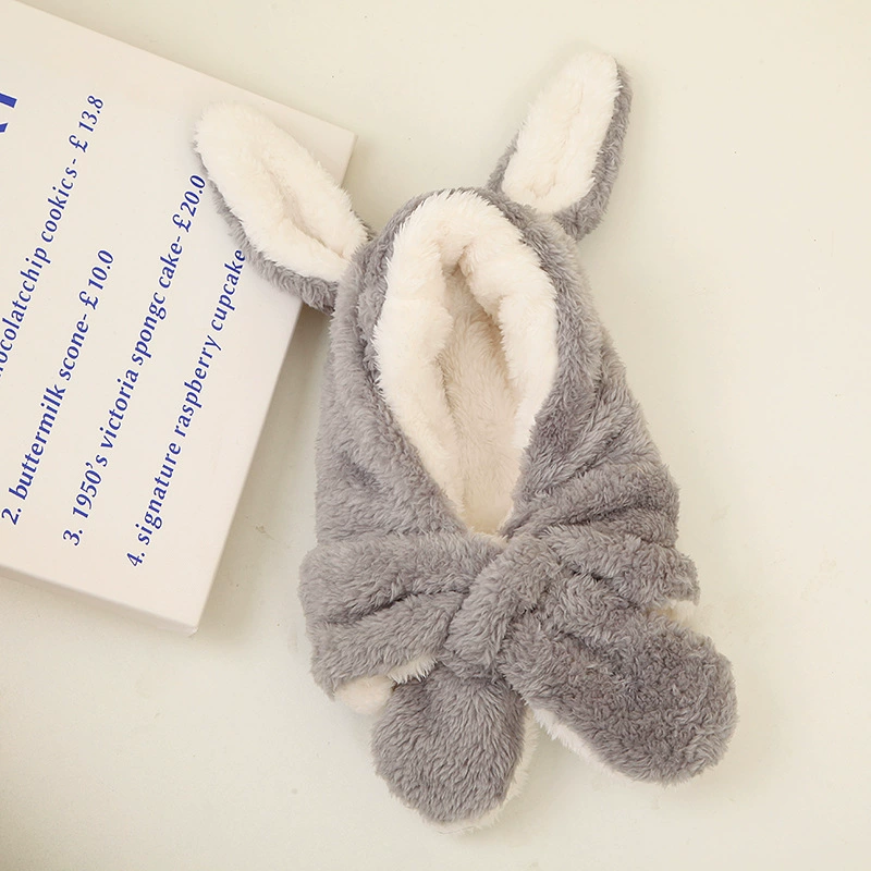 Children's scarf, demi-season cute velvet hat for boys girl's