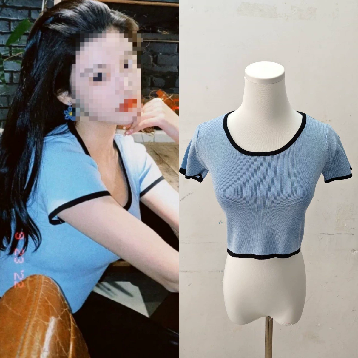 Долгосрочное пятно 2021, летняя звезда, тот же стиль Солнца Дженни, сексуальная футболка с короткими рукавами и окантовкой на пупке, шикарный топ в гонконгском стиле