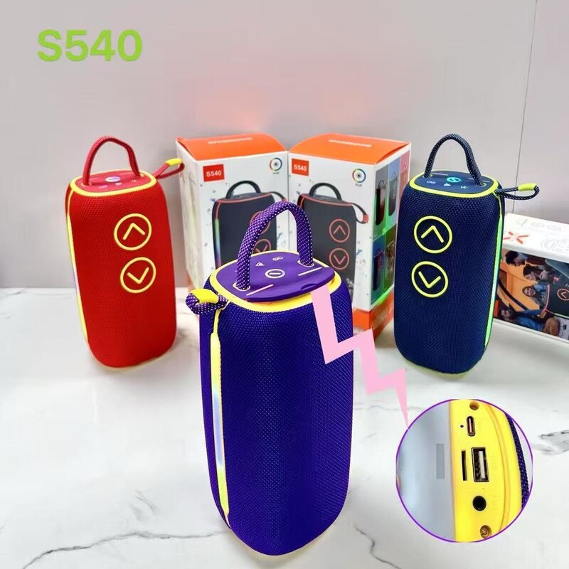 新品BOOMS540ワイヤレス重いサブウーファーbluetoothスピーカーRGBライト手持ちアウトドア布ネットオーディオラジオ|undefined