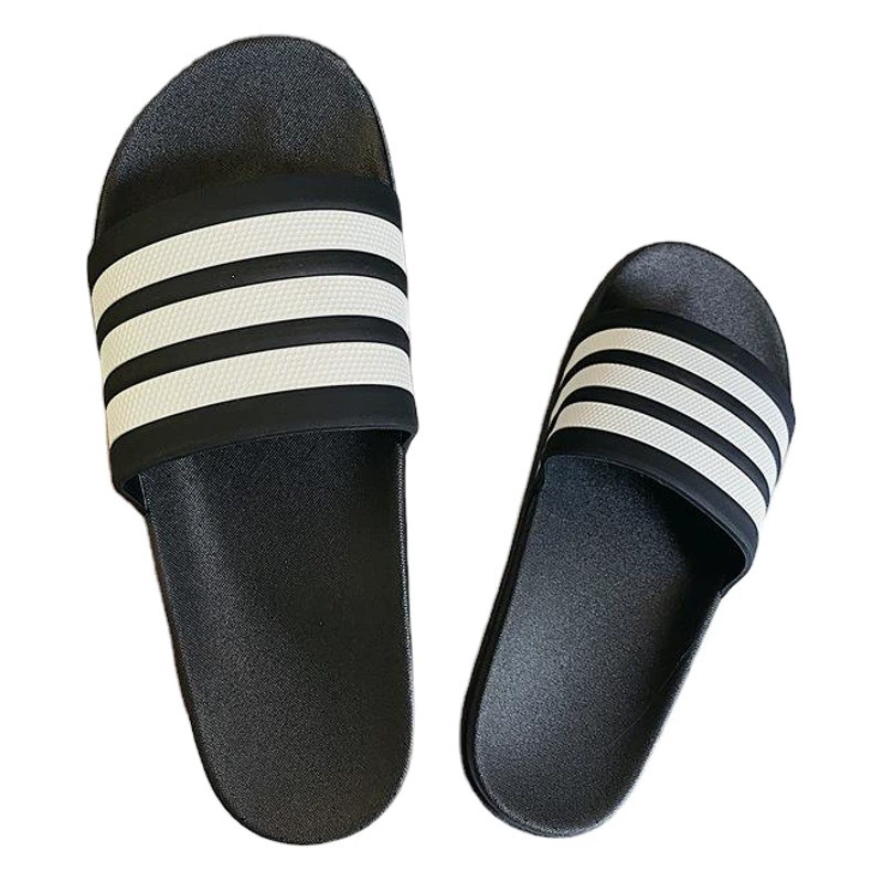 Летние повседневные сандалии и тапочки в Корейском стиле с тремя полосками, модные студенческие тапочки, Мужская универсальная пляжная обувь