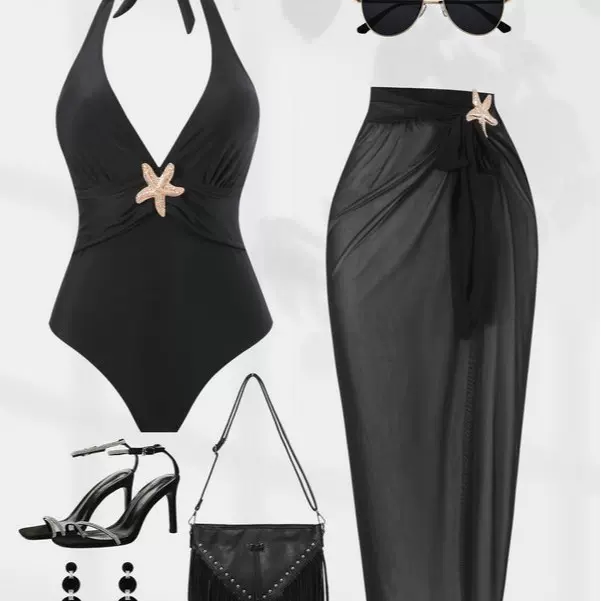 新款亚马逊分体泳装女纯色性感bikini套装欧美比基尼泳衣厂家批发