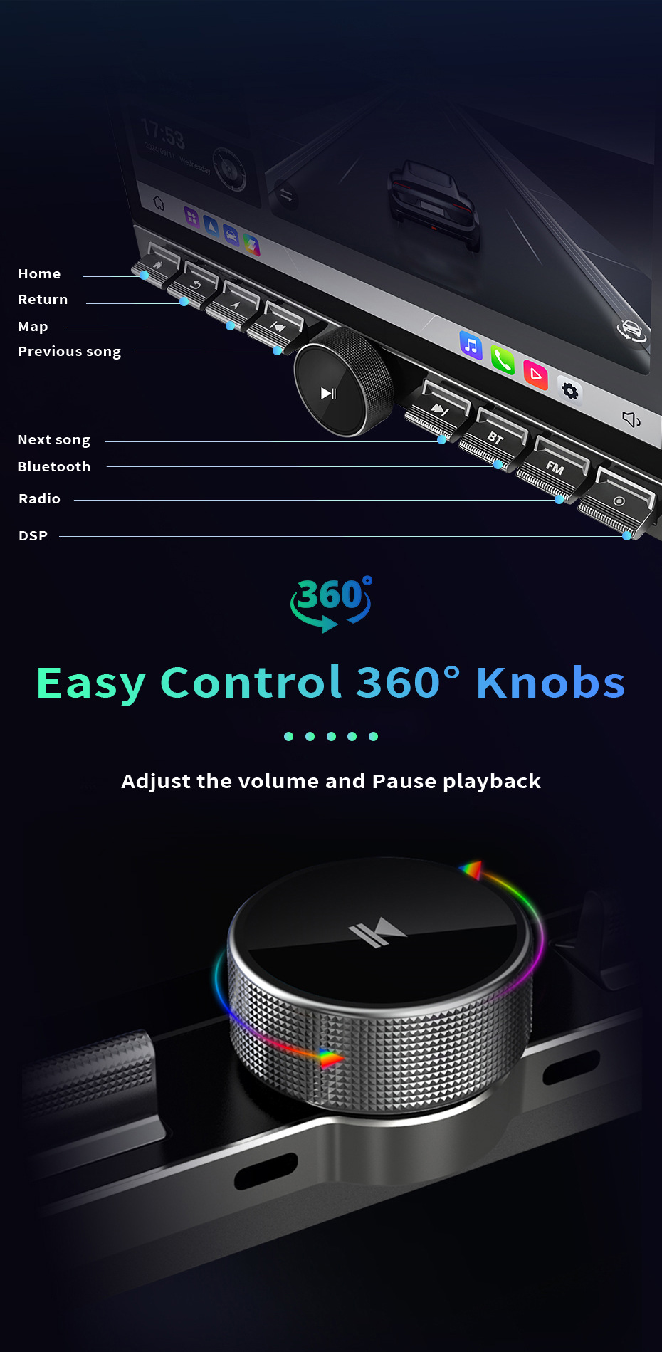 7870, 7862, 2K Screen 8-Core 4g with Dsp 13inch Xiaomi Car-Style Car Navigation Optional 360