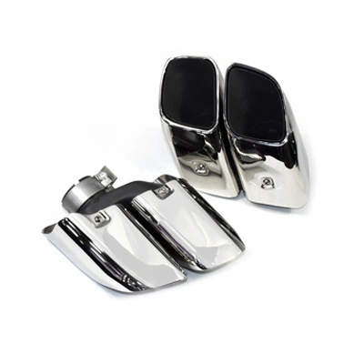 Exhaust pipe: mouth square mouth - 18-24-years-bright-silver-square-mouth