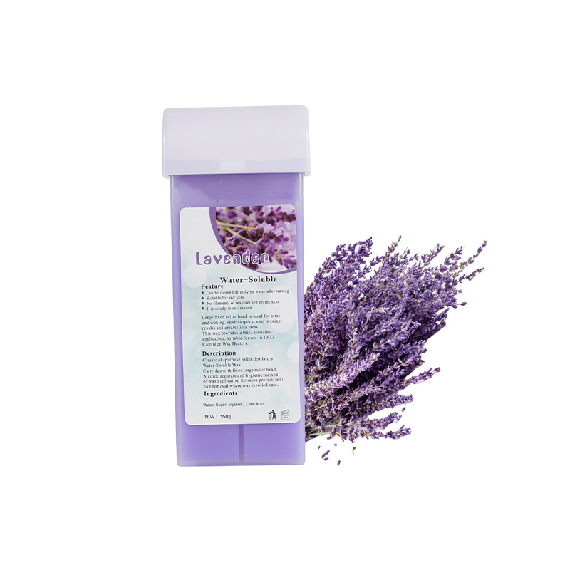Bloque de cera depilatoria con rodillo – cera de azúcar soluble en agua, 150 g, cera de abejas suave, venta directa de fábrica