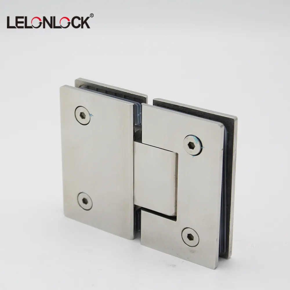 Clip de baño de puerta de vidrio de cobre completo Clip de vidrio de 180 grados Accesorios de ducha de hotel de casa Clip de baño de bisagra de vidrio