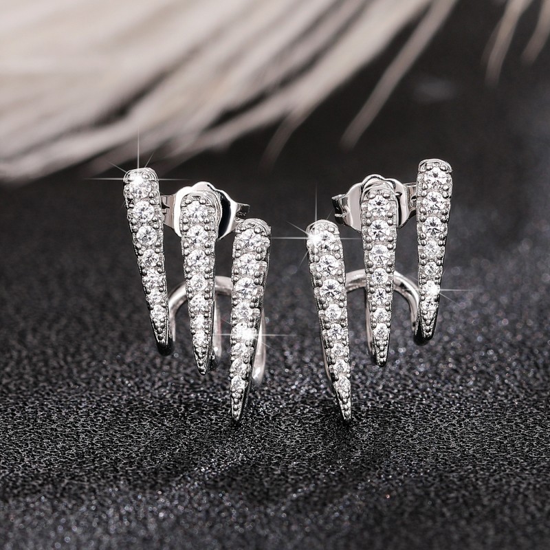 Unique Ear Studs For Women Elegant Minimalist Drop Earrings Autumn_voghion.com