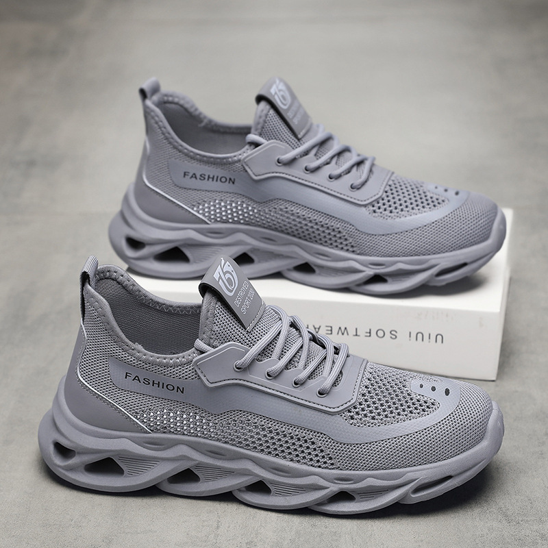 Zapatos de hombre 2025 transfronterizo Amazon verano nuevo estilo simple viento volador moda deportes ocio zapatos de hombre comercio exterior al por mayor