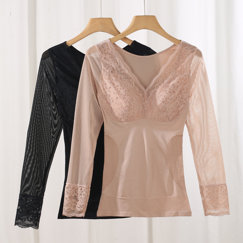 Autumn Shapewear Top with Long Sleeves, No Need to Wear a Bra, Tummy Control Waist Cincher, Body Shaping Underwear, Tight-Fitting Shapewear Top