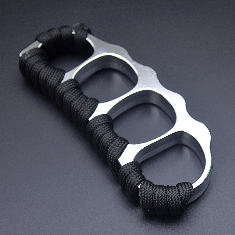 Pea Pequeño anillo de nudillos de cuatro ojos pulsera de anillo de hebilla de cuatro dedos pequeño dedo de vaina de guisante Tigre anillo de boxeo transfronterizo