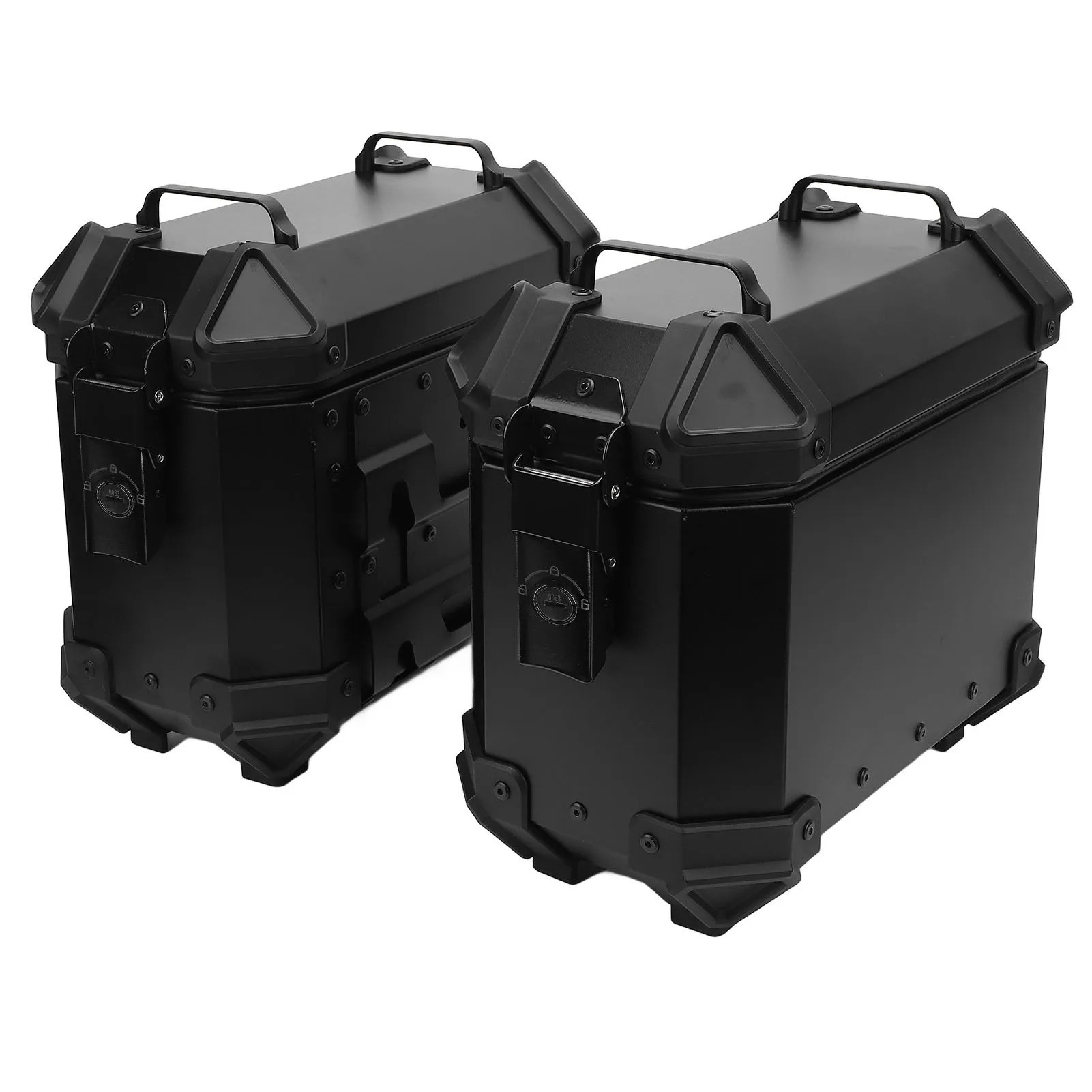 18L Side Box Bracket for Motorcycle, Universal Aluminum Alloy Waterproof and Anti-Collision Side Box, Large Capacity Quick-Release Side Box for Motorcycle Travel