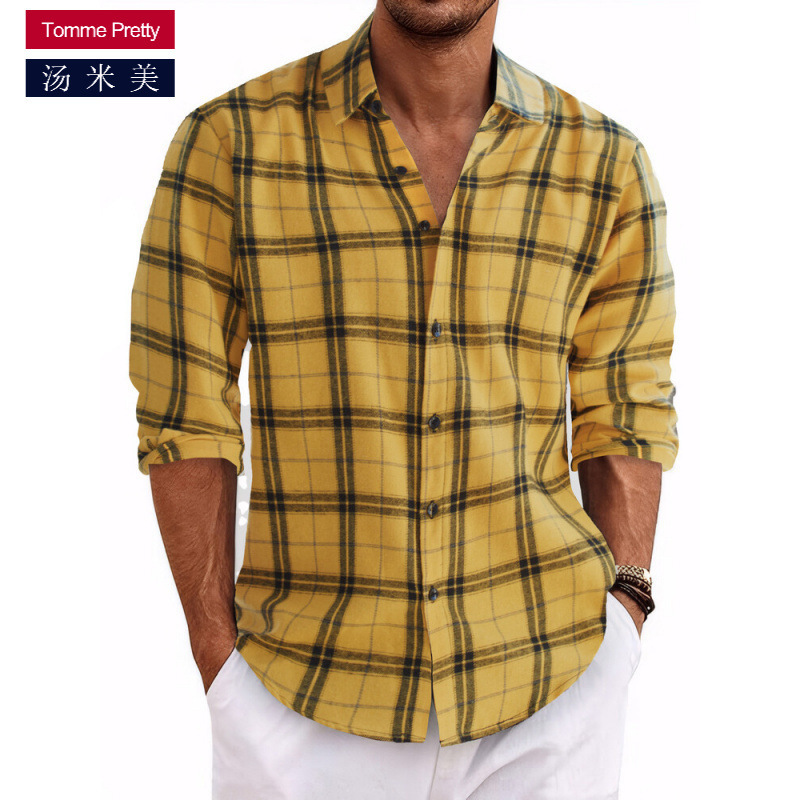 Quality classic trend autumn shirt