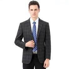 秋冬男士西服正装商务休闲男式西装宽松时尚中厚抗皱免烫单西外套