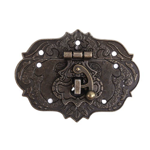 Трансграничная фабрика оптом Бронзовый резной узор Пряжка из цинкового сплава 7,7x3,8 см 6,8x4,8 см-2 комплекта