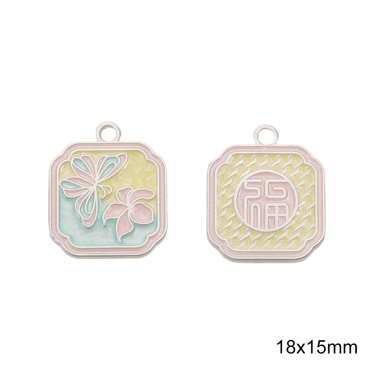 Metal Pendant (Heaven Official's Blessing) enamel charms, double-sided prints, assorted sizes