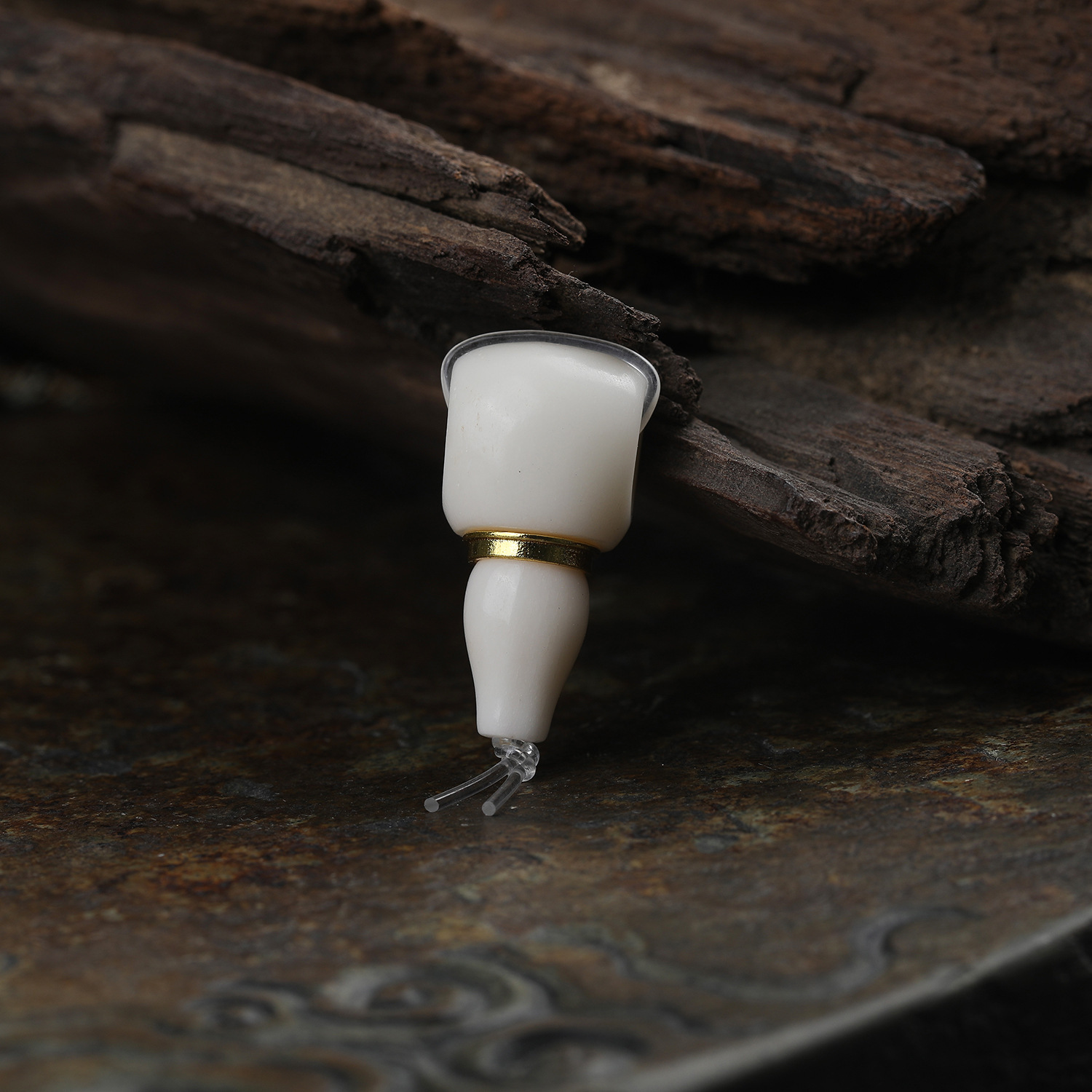 Wholesale Yak Bone Split-Type Three-Way Buddha Head Xizang-Style Jewelry Bracelet with 108 Beads and Spacer Beads