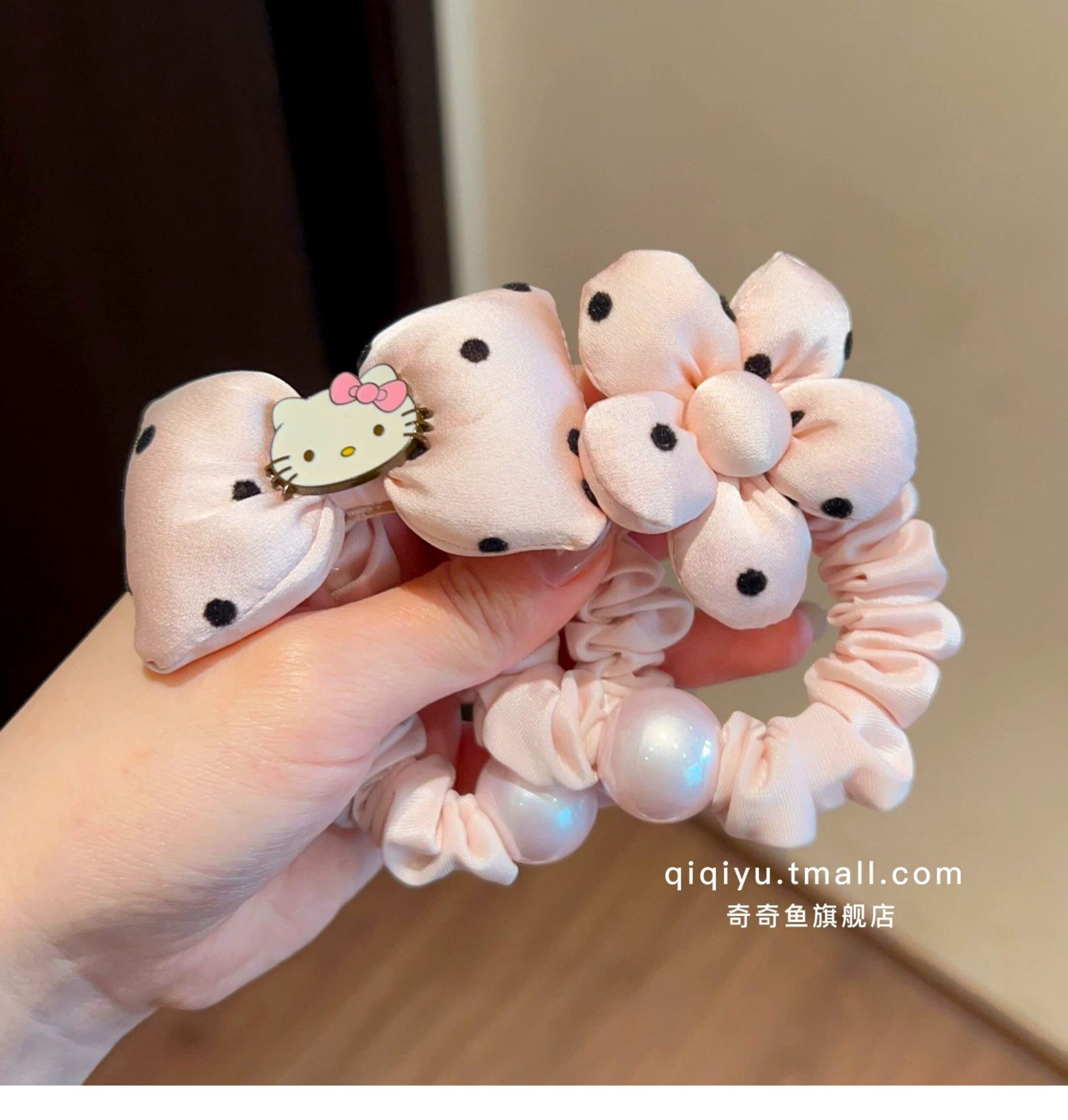 Girls' Apple Puppy Bun Hair Ties, Children's Hair Bands, High Elasticity Hair Ropes, Little Girls' Hair Ties
