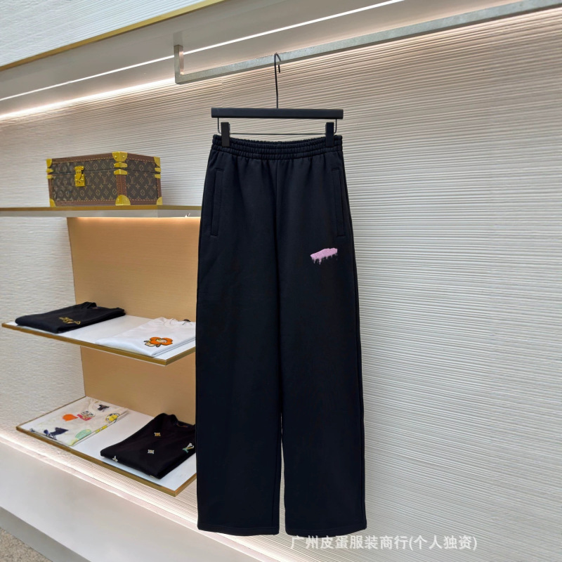 Bl Correct Version High-End 26Ss Pink Gradient Printed Wide-Leg Sweatpants Unisex Casual Pants Bl Correct Version High-End 26Ss Pink Gradient Printed Wide-Leg Sweatpants Unisex Casual Pants