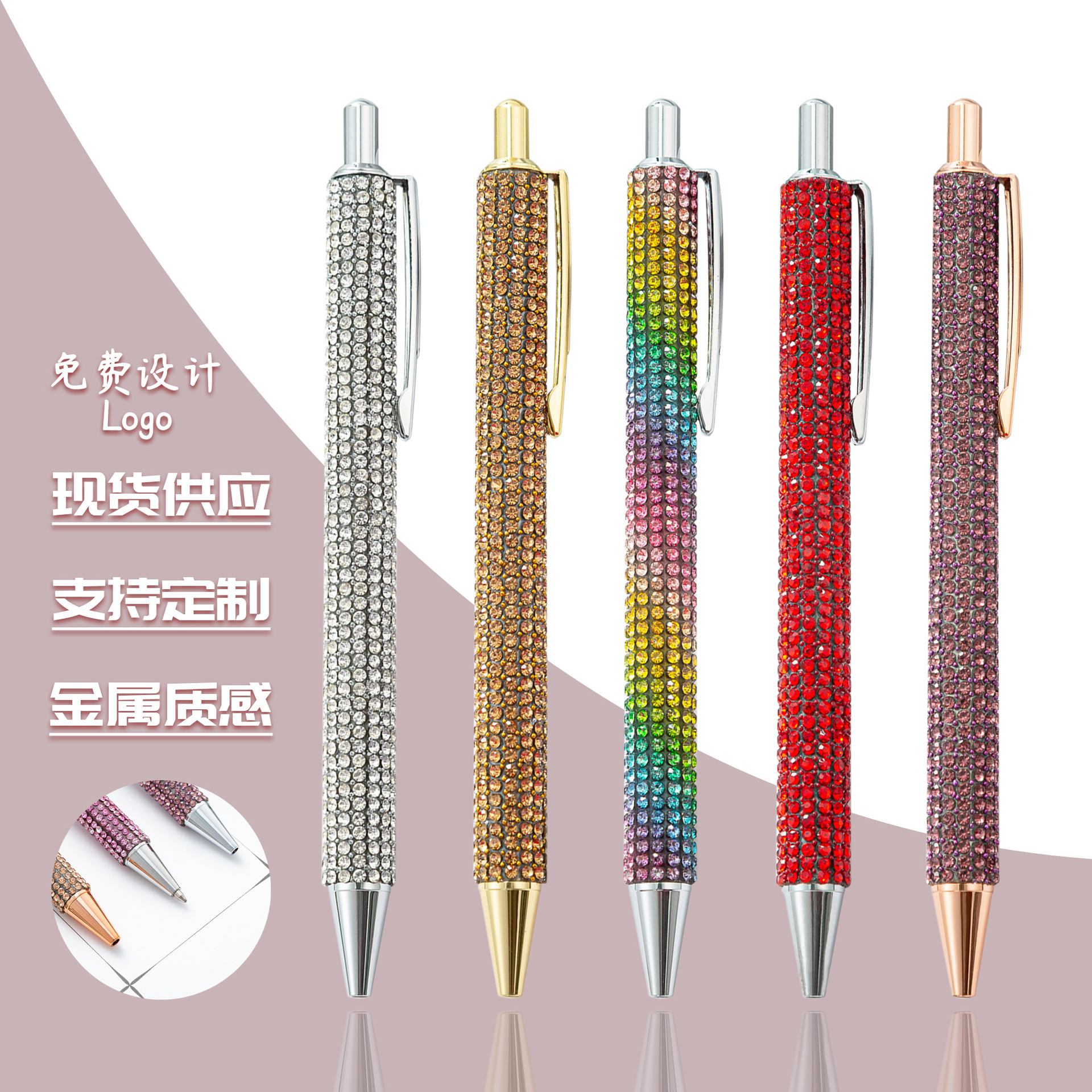 Fábrica de bolígrafo de bolígrafo de taladro de tendencia de metal creativo bolígrafo de alto valor publicitario bolígrafo de regalo al por mayor