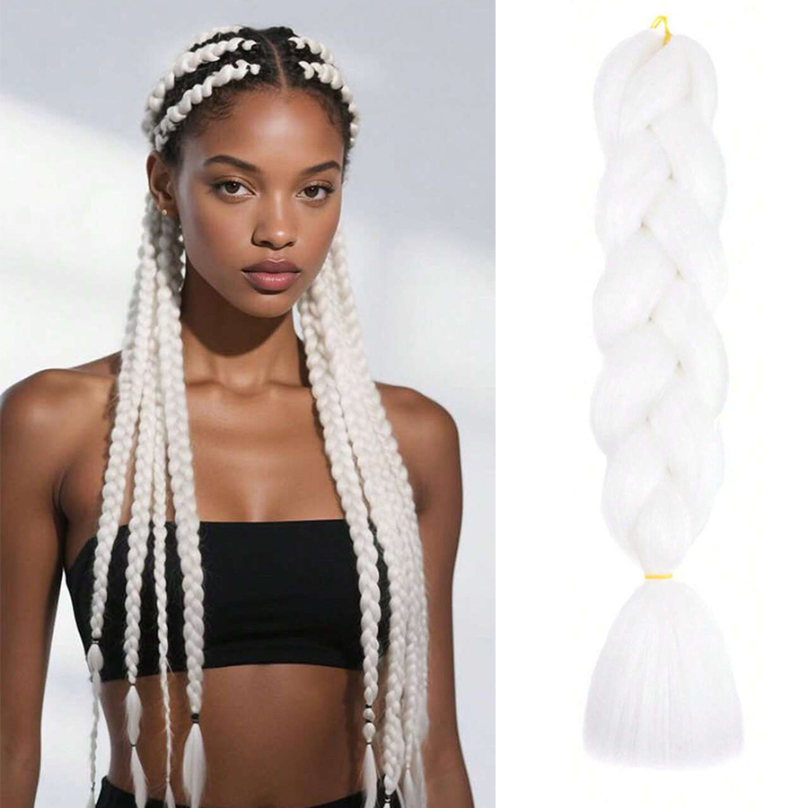 Trenzas Africanas Sintéticas de Fibra de Alta Temperatura para Crochet image 15