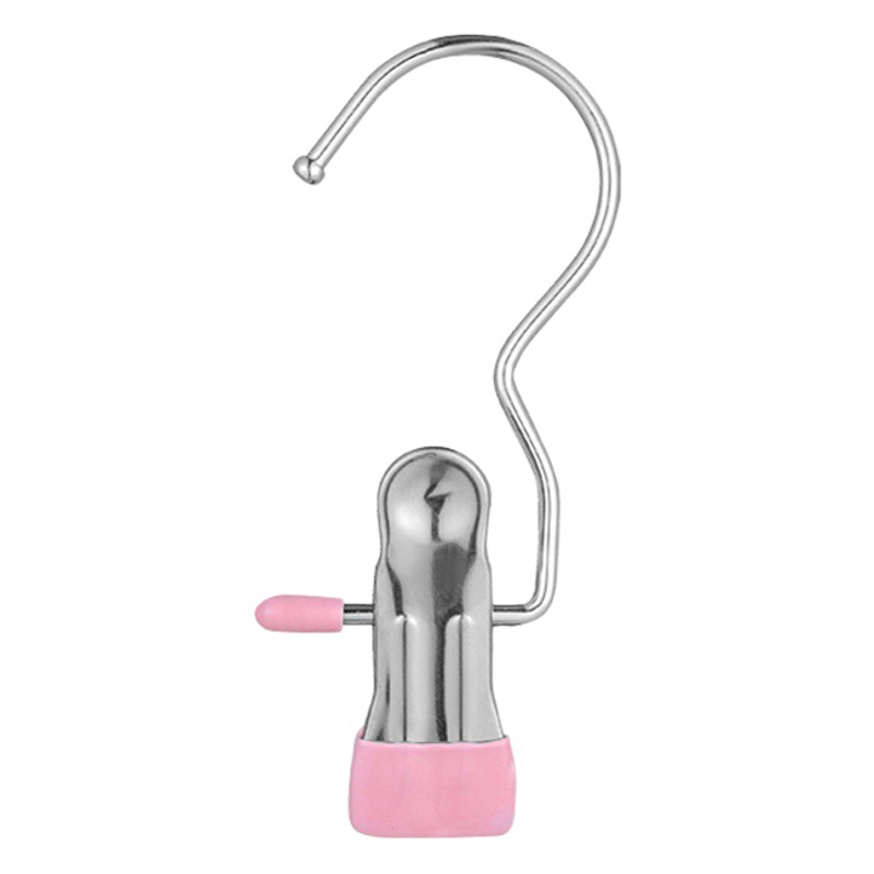 Perchero con ganchos, pinzas para pantalones y medias, pinzas para secar calcetines, pinzas para tela y cuero con fuerte fuerza de sujeción.