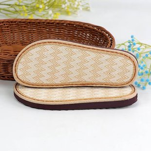 Summer Linen Sole Hand-woven Non-slip Wear-resistant Sole Diy Slippers Parin-child Shoes Sandals Cotton Slippers Summer
