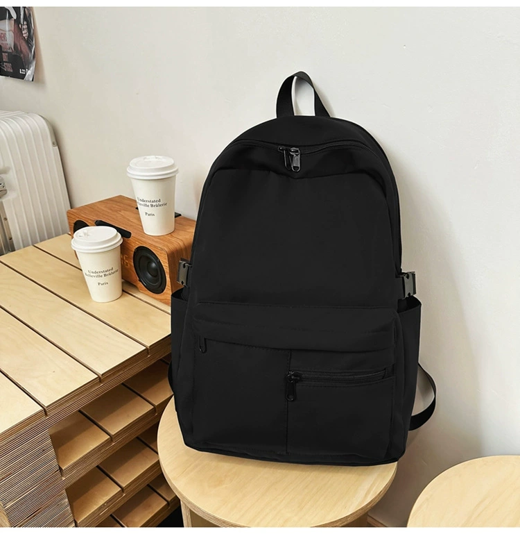 Men's backpack, Japanese capacious shoulder bag for traveling for leisure, school bag, simple and elegant design, for secondary school, for teenagers, for students