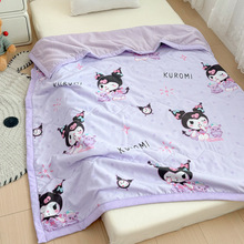 跨境新款亲肤卡通三丽鸥水洗棉儿童夏凉被可机洗午睡空调被批发