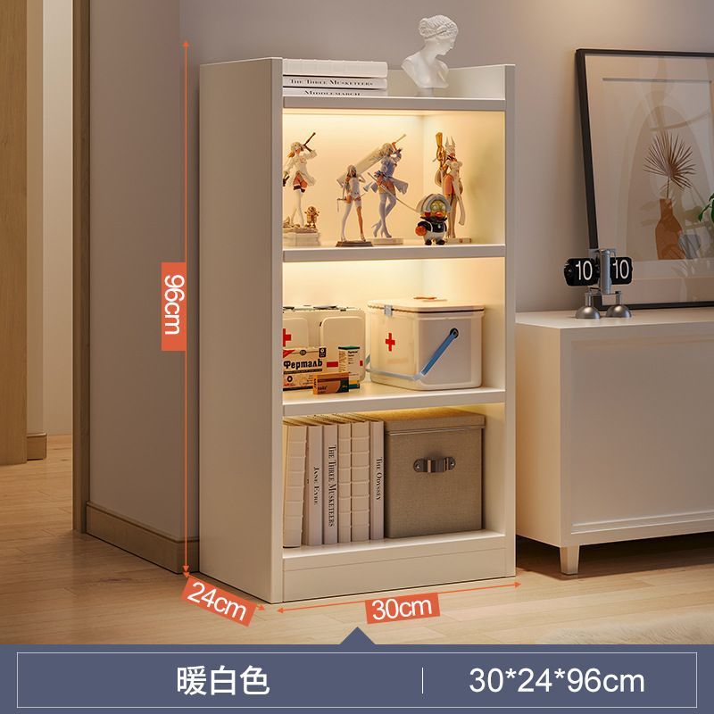书架置物架落地客厅收纳架书桌旁窄缝储物柜简易柜子靠墙家用书柜|undefined
