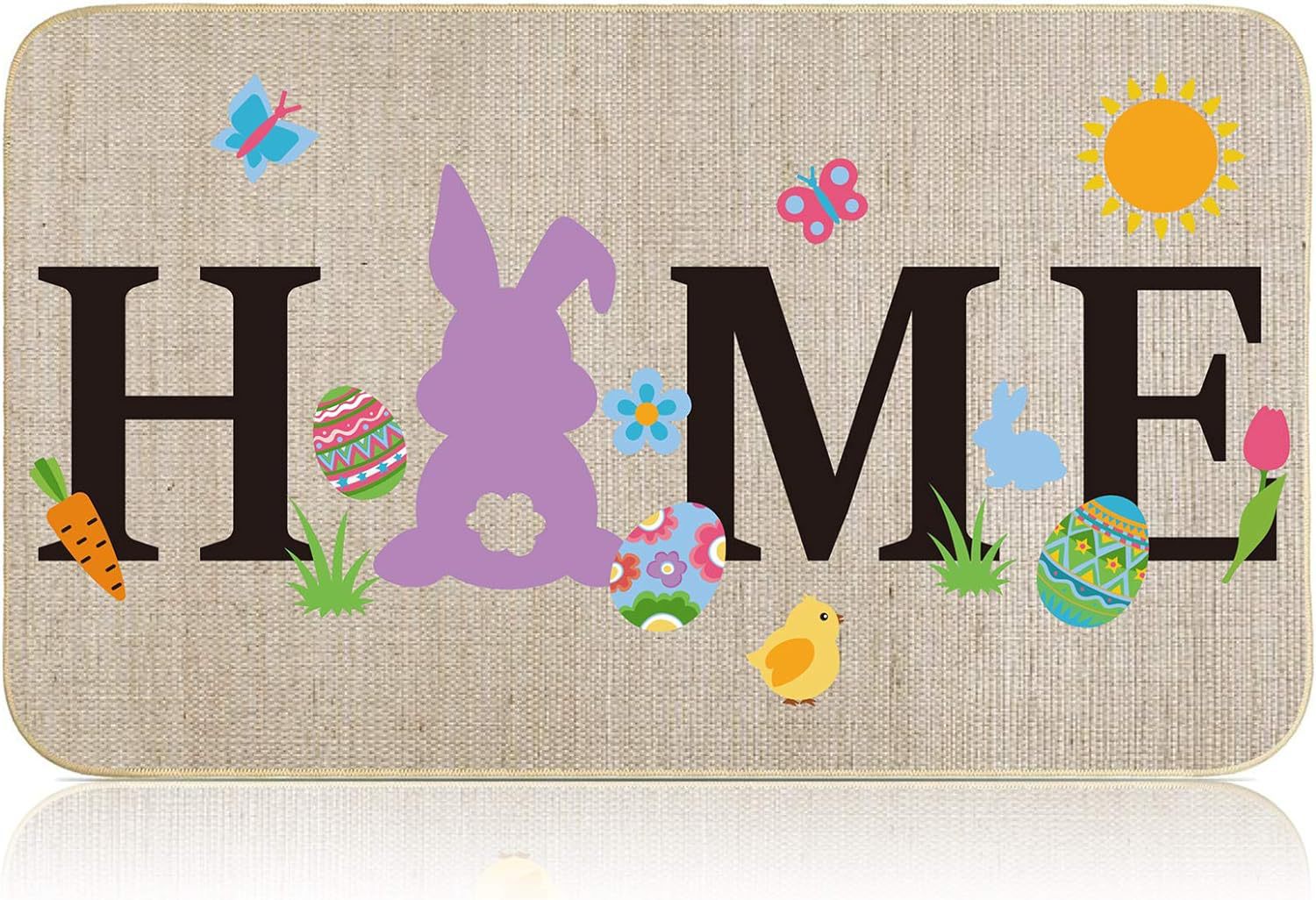 Easter Casual Vacation Letter Polyester Floor Mat display picture 4