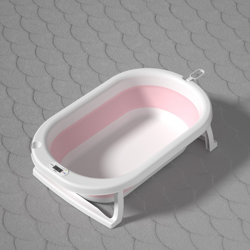Bañera Plegable para Bebé de Plástico Sensible a la Temperatura para Recién Nacidos