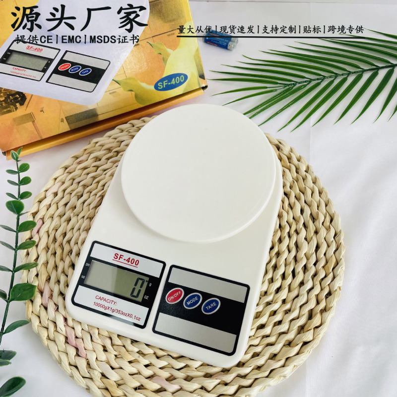 Cross-border SF400 kitchen scale high precision gram scale small household kitchen baking scale food scale 10kg electronic scale