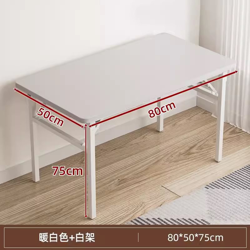 Mesa de escritorio plegable mesa de estudio de escritorio de escritorio de estudiantes de oficina en el hogar tabla pequeña tabla rectangular alquiler simple
