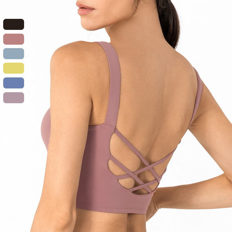 lulu秋新款运动内衣女防震跑步健身背心速干聚拢美背瑜伽运动文胸