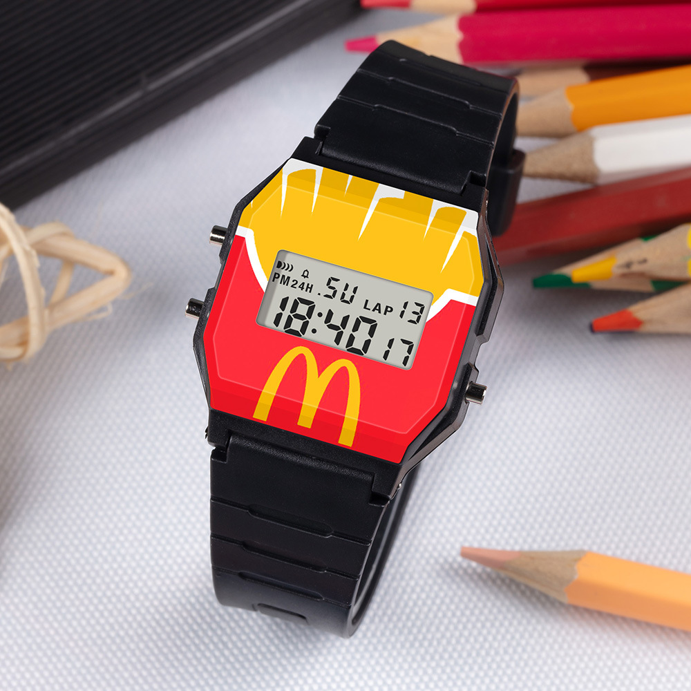 Reloj electrónico al aire libre para estudiantes adolescentes de secundaria y secundaria nocturna despertador cuadrado reloj electrónico