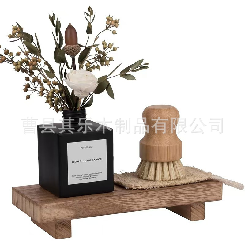 Solid wood tray, decorative piece for the entryway or living room, natural wood storage shelf, tray for organizing keys
