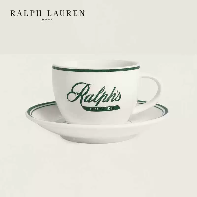 ✅/Ralph Lauren Classic Ralph's Coffee Italian чашка и блюдце