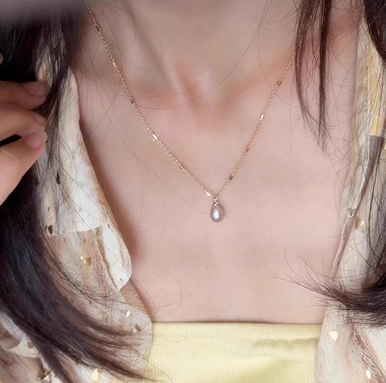 仿施家珍珠项链女款2025新款轻奢小众高级感精致锁骨链百搭配饰|undefined