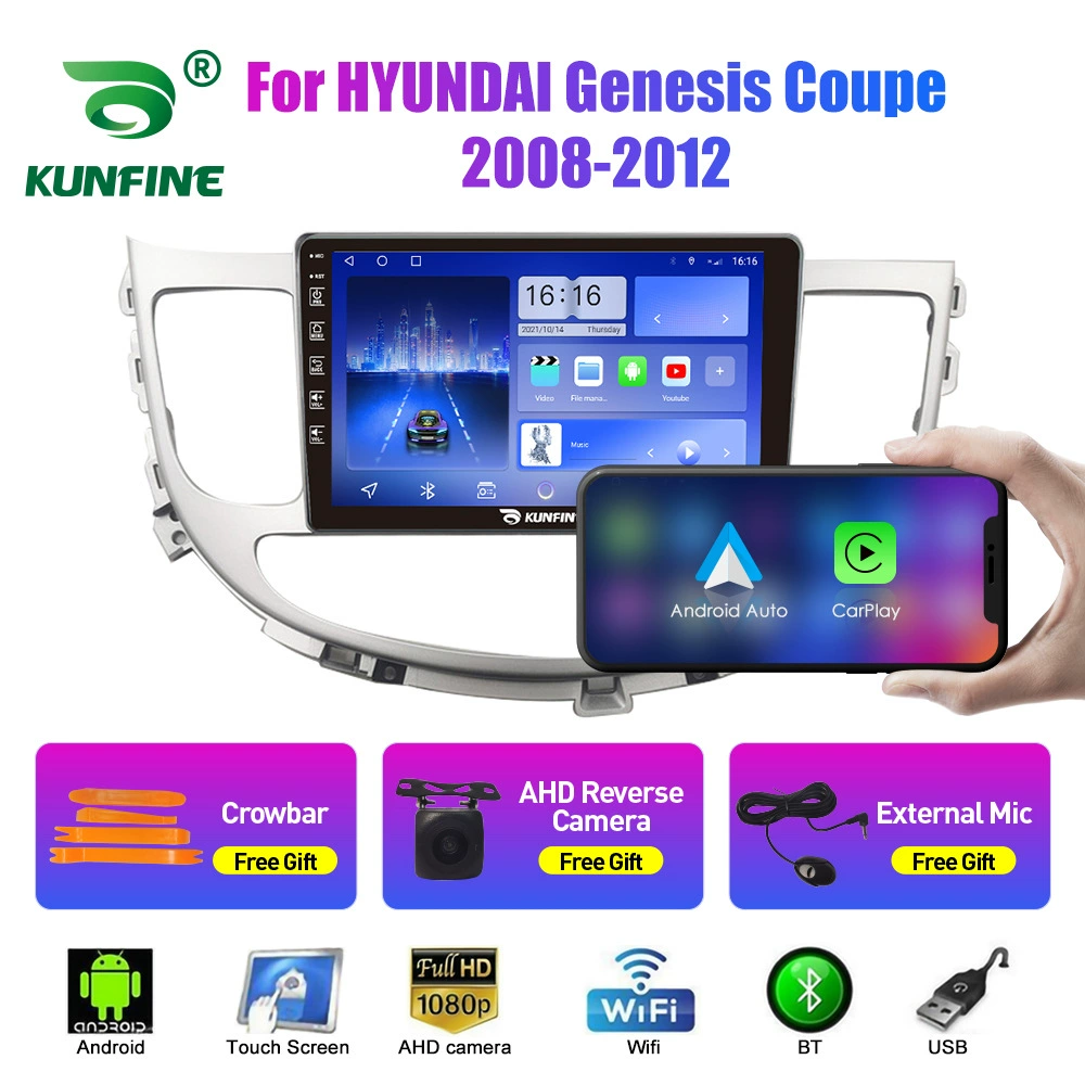 Подходит для Hyundai Genesis Coolpad 2008-2012, Android навигатор GPS с камерой заднего вида, автомобильный универсальный моноблок