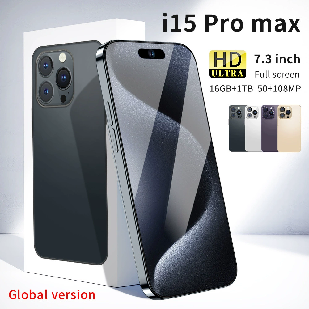 (Cross-border trading) смартфон, 4G, intel core i15, 15promax, (Физические), широкий экран, 6.8 дюйма