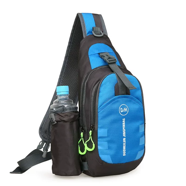 Lightweight Men's chest bag new sports travel shoulder bag simple fashion all-match chest bag small backpack men's messenger bag