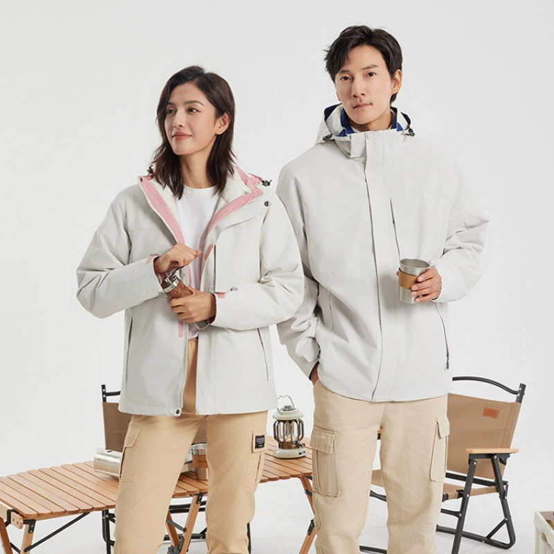 Фабрика мужчин и женщин три в одном штурмовая куртка осень-зима наружная ветрозащитная водонепроницаемая куртка теплая куртка для альпинизма