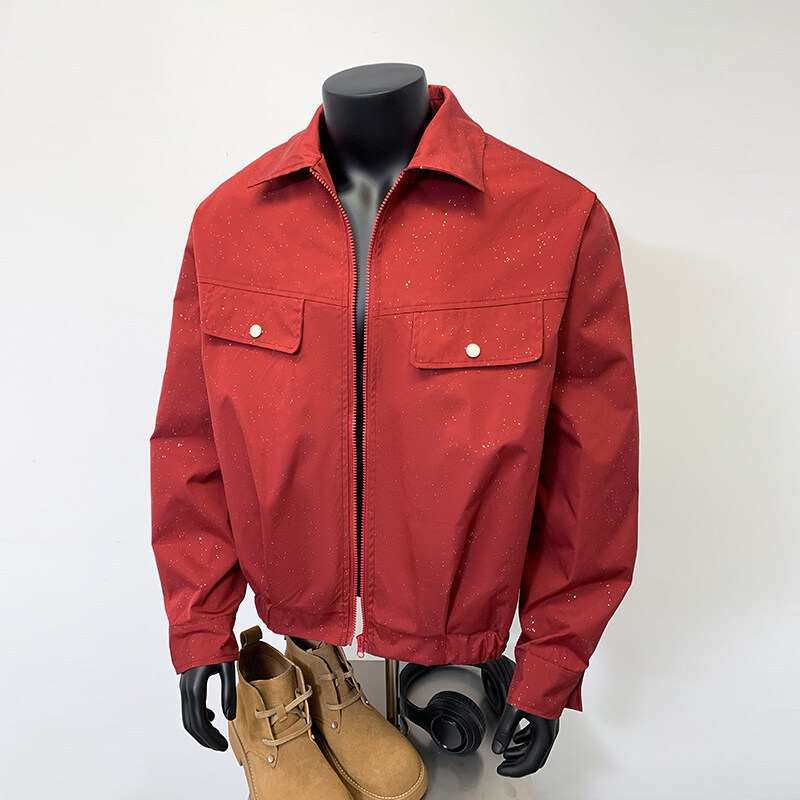 Men's Spring and Autumn American Bomber Jacket Teenager Trendy Brand cleanfit Top