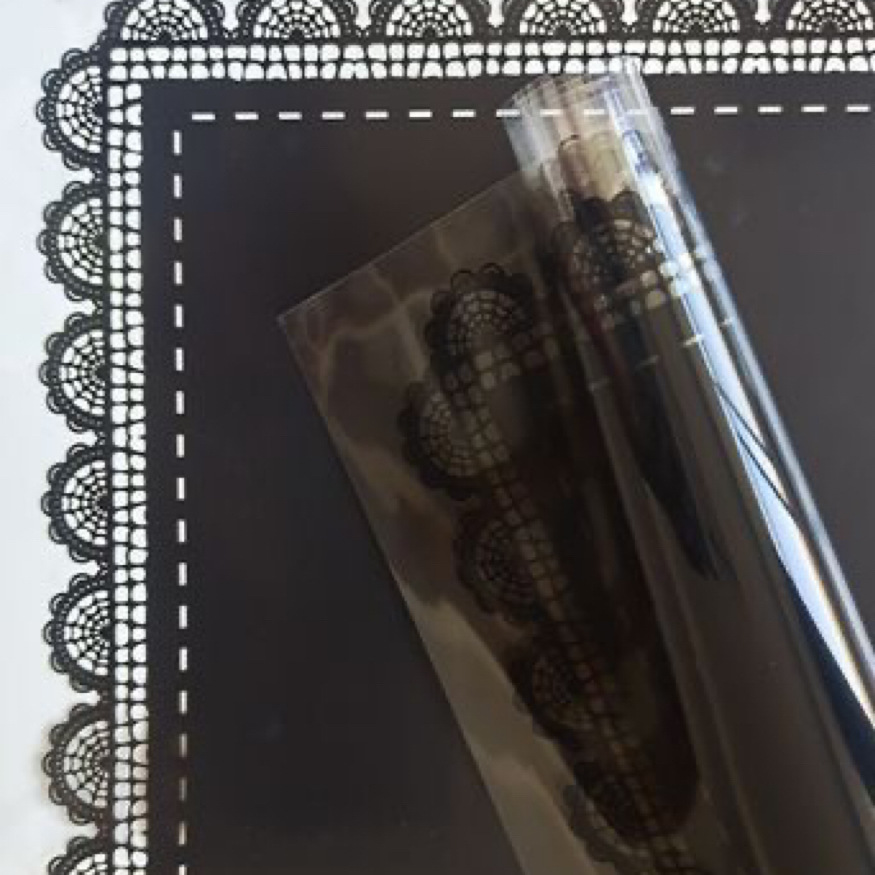 Papel de Regalo de Celofán con Encaje Impermeable para el Día de San Valentín, Papel de Envolver para Ramos de Flores