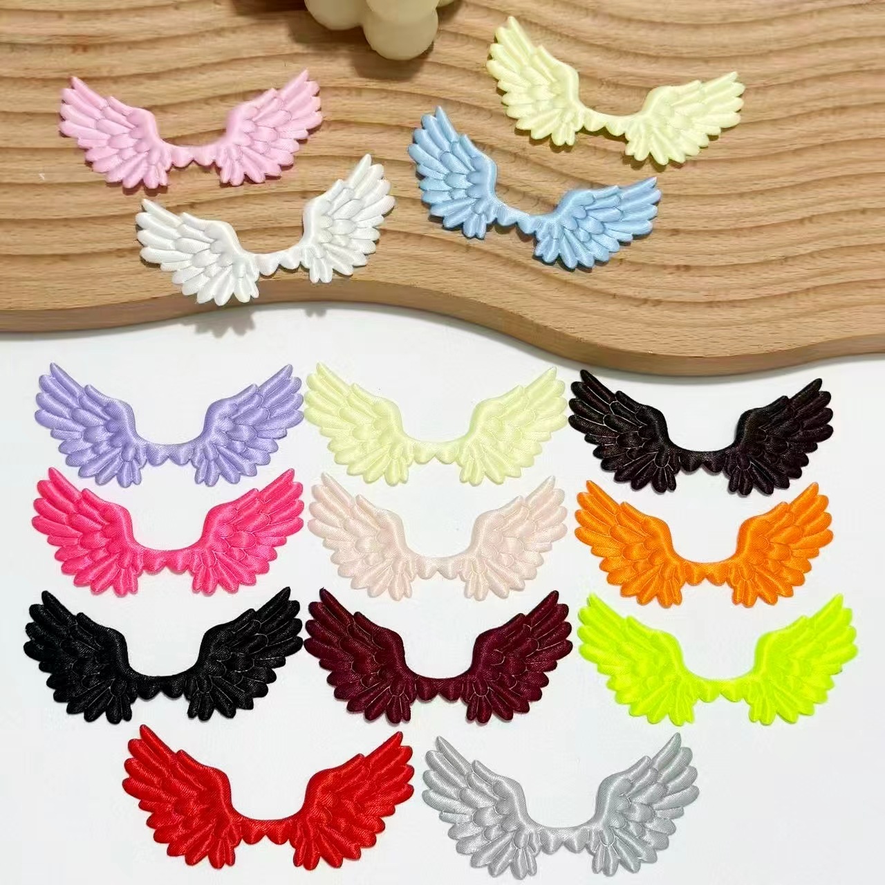 Ultrasonic cloth, angel wings, decorative accessory handmade, children's hair accessory, DIY