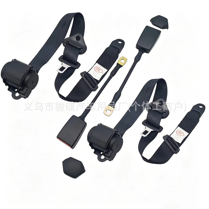 Fully automatic car seatbelt, three-point automatic retractable seatbelt for driver and passenger seats in cargo vehicles