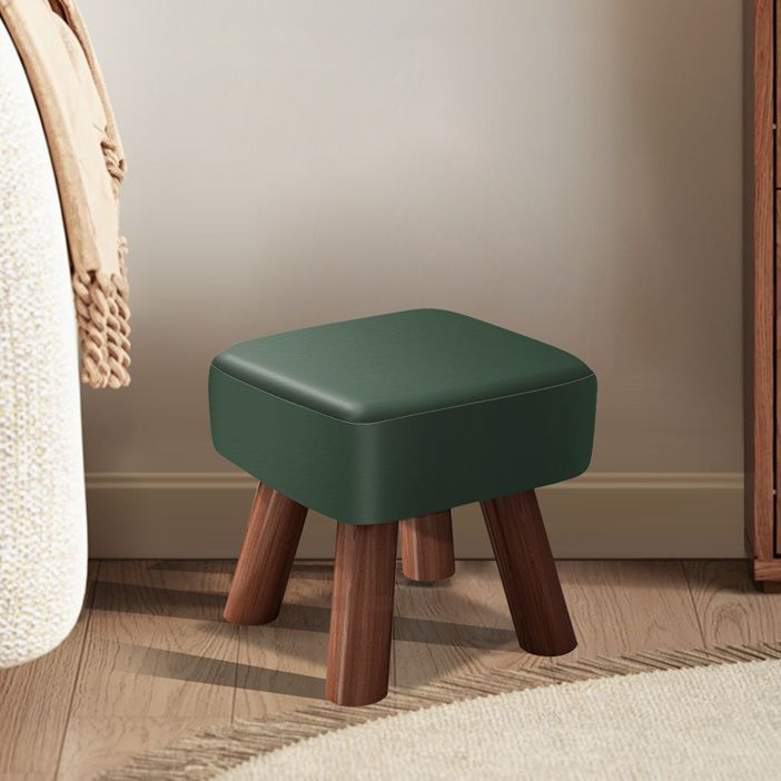 Small Stool for Home Use, Low Stool for Living Room, Simple Wooden Stool, Entryway Shoe-Changing Stool, Soft Cushioned Sofa Stool, Direct Supply