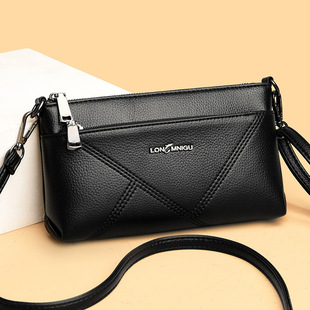 Wholesale Women's Bags 2025 New Clutch Soft Leather Coin Purse Middle-Aged Mother Bag Summer Single Shoulder Crossbody Small Bag